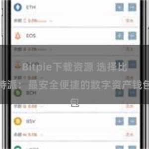 Bitpie下载资源 选择比特派：最安全便捷的数字资产钱包