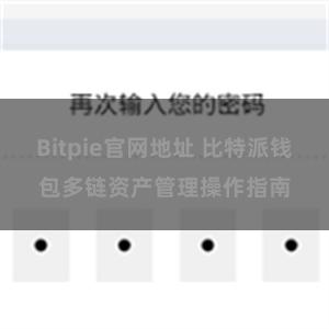 Bitpie官网地址 比特派钱包多链资产管理操作指南