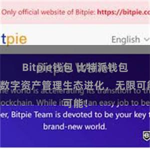 Bitpie钱包 比特派钱包：数字资产管理生态进化，无限可能！