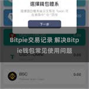 Bitpie交易记录 解决Bitpie钱包常见使用问题